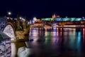 Prague at night, the capital, Hradcany Royalty Free Stock Photo