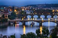 Prague at night Royalty Free Stock Photo