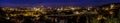 Prague by night, panoramic view. Royalty Free Stock Photo