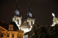 Prague at night Royalty Free Stock Photo