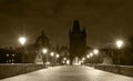 Prague night view