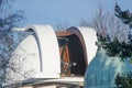 Prague Observatory with half open Dome Petrin