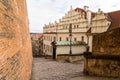 Prague Old Castle Steps descend to the old town Royalty Free Stock Photo