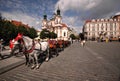 Prague old city square Royalty Free Stock Photo