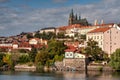 Prague old town, Cech Republic. Praha Castle with churches, chapels and towers Royalty Free Stock Photo