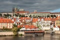 Prague old town, Cech Republic. Praha Castle with churches, chapels and towers Royalty Free Stock Photo