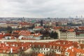 Prague old town landscape winter time Royalty Free Stock Photo
