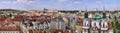 Prague Old Town panoramic photo Royalty Free Stock Photo