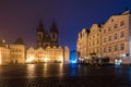 Prague Old Town Square at Night Royalty Free Stock Photo