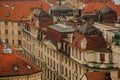 Prague Old Town Square row houses Royalty Free Stock Photo