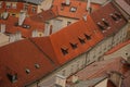 Prague Old Town Square row houses Royalty Free Stock Photo