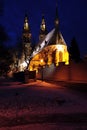 Prague Old Town street at night Royalty Free Stock Photo