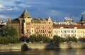 Prague old town sunset Royalty Free Stock Photo