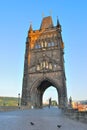 Prague. Old Town tower at dawn