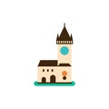 Prague, Orloj. Vector illustration Royalty Free Stock Photo