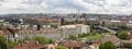 Prague panorama city skyline and Charles Bridge Royalty Free Stock Photo