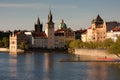 Prague panorama at golden hour