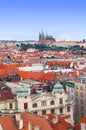 Prague panorama from Rathaus Royalty Free Stock Photo