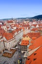 Prague panorama from Rathaus Royalty Free Stock Photo