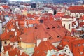 Prague panorama from Rathaus Royalty Free Stock Photo