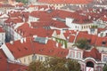 Prague red roofs.