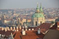Prague red rooftops Royalty Free Stock Photo