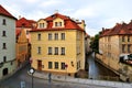 Prague, river Certovka Royalty Free Stock Photo