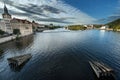 Prague River from the charles bridge