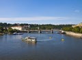 Prague, river Moldau Royalty Free Stock Photo