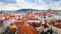 Prague rooftops panorama, Czech Republic landmark