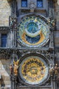 Astronomical clock in Prague, Czech Republic. Royalty Free Stock Photo