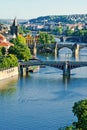 Prague`s briges Royalty Free Stock Photo