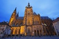 Prague. Saint Vitus cathedral city landscape Royalty Free Stock Photo