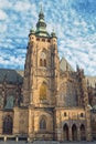 Prague Saint Vitus Cathedral Royalty Free Stock Photo