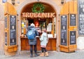 Prague. Shop selling trdelnikov