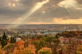 Prague and autumn Royalty Free Stock Photo