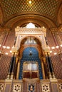 Prague Spanish synagogue interior showing ornate fittings and mosaics