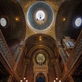 Prague Spanish synagogue interior showing ornate fittings and mosaics