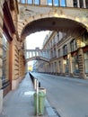 Prague street empty morning historical architecture