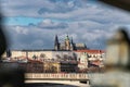 Prague street. Europe Czech Republic famous travel old city. Charles bridge in cityscape Royalty Free Stock Photo