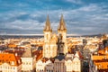 Prague street. Europe Czech Republic famous travel old city. Charles bridge in cityscape Royalty Free Stock Photo