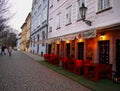 Prague Street Twilight