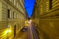 Prague Streets at night, Summer 2015 Royalty Free Stock Photo