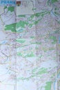 Prague tourist guide, detailed map of park in Prague