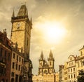 Prague under sunlight. Royalty Free Stock Photo