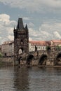 Prague, view of Karlov Bridge Royalty Free Stock Photo