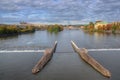 Prague, Vltava river, Hradcany castle, National theater, Charle`s bridge, Czech republic