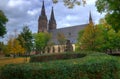 Prague, Vysehrad, Cathedral St. Peter and Paul - autumn picture Royalty Free Stock Photo