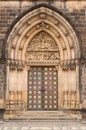 Prague, Vysehrad, decorated the door Royalty Free Stock Photo