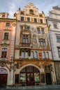 Praha, Czech Republic, May 10, 2012: Houses on Old Town Square i